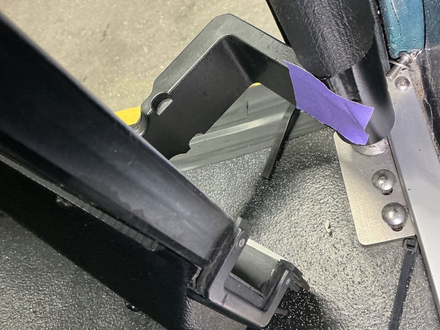 Close inspection view of vehicle door-frame workmanship